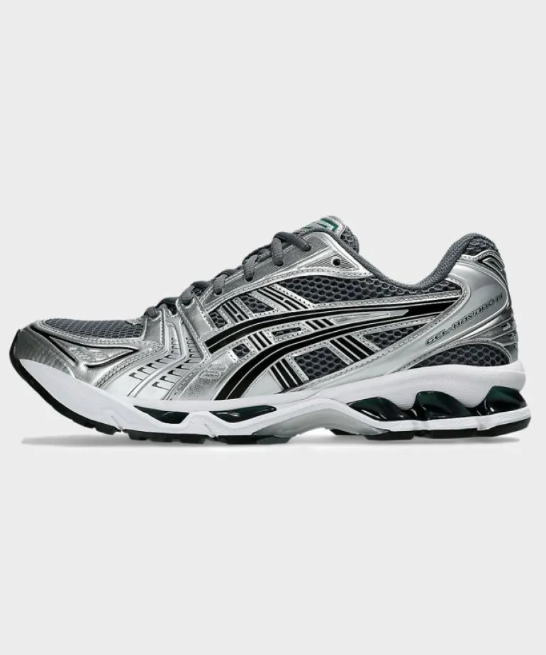 Discount ASICS Gel-Kayano 14 in Metropolis + Jasper Green Black