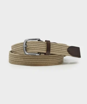 Best Todd Snyder Cotton Stretch Braided Belt in Baja Dunes Brown