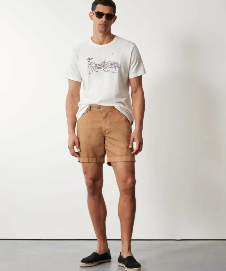 Outlet Todd Snyder 7" Hudson Short in Copper Orange