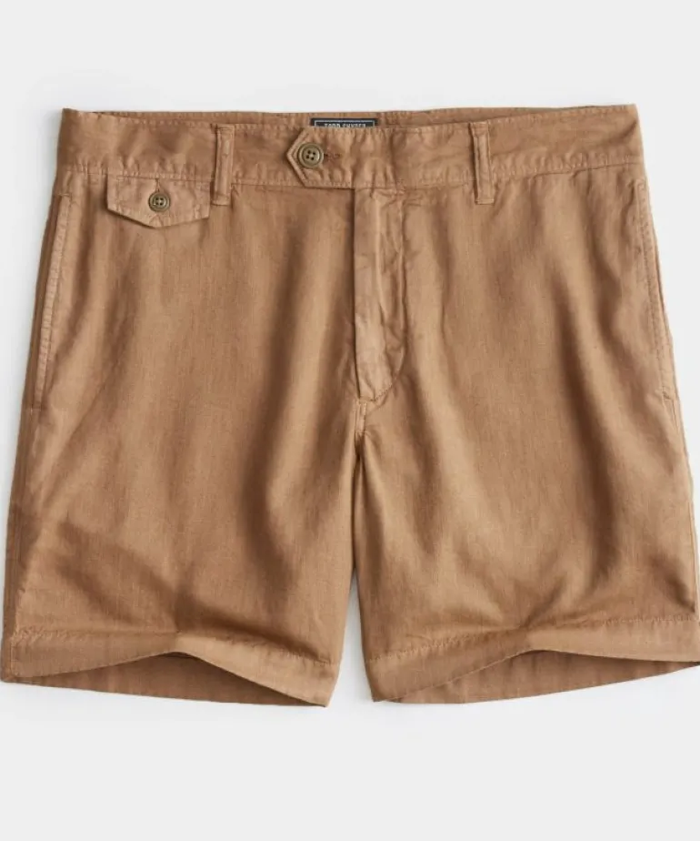Outlet Todd Snyder 7" Hudson Short in Copper Orange