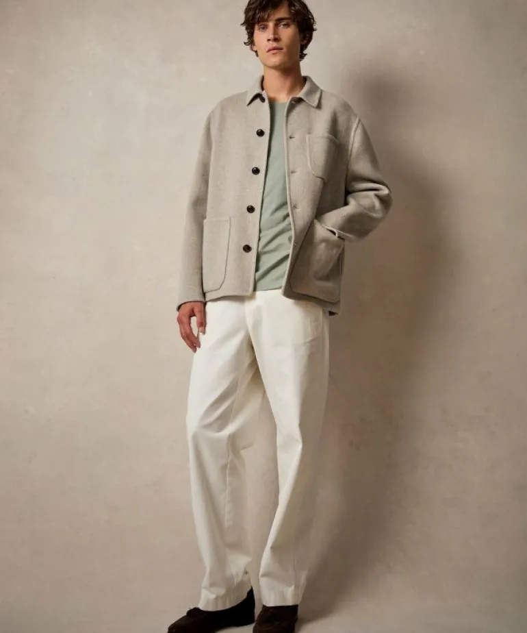 Best Sale Todd Snyder Italian Cashmere Chore Coat in Dove Grey