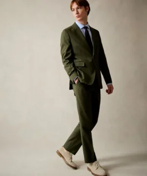 Store Todd Snyder Italian Cotton Sutton Trouser in Olive Green
