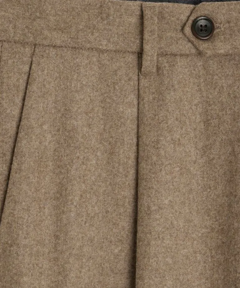 Cheap Todd Snyder Italian Flannel Madison Trouser in Chestnut Brown