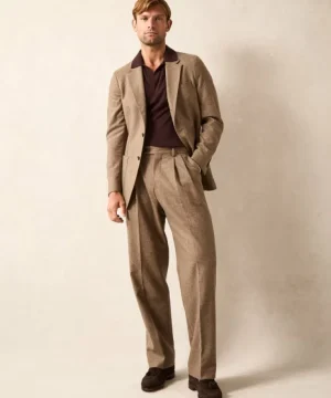 Online Todd Snyder Italian Flannel Wythe Trouser in Chestnut Brown