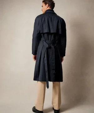 Online Todd Snyder Italian Nylon Trench Coat in Navy Blue