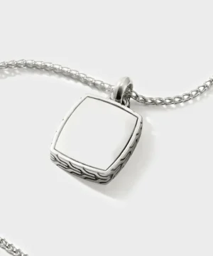 Cheap John Hardy Sterling Silver Tag Pendant Necklace, 1.7MM Multi