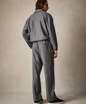 Shop Todd Snyder Knit Cashmere Pintuck Pant in Charcoal Black