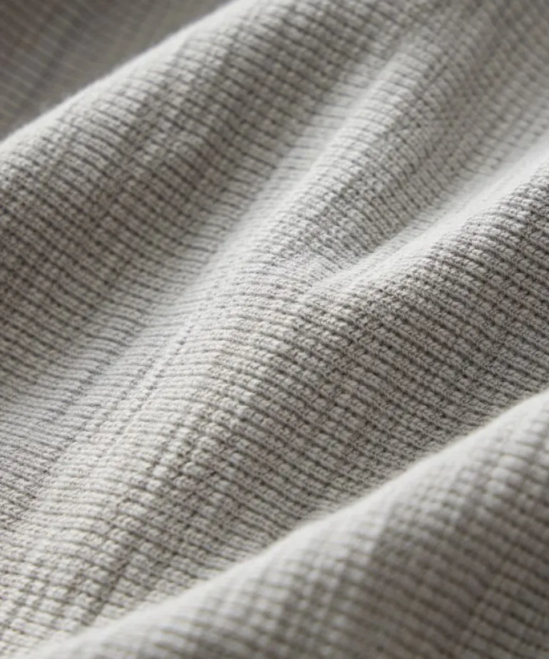 Shop Todd Snyder Lightweight Mini Waffle Henley in Graystone Grey