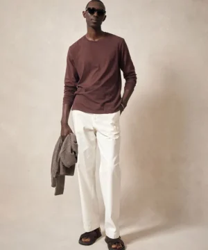 Sale Todd Snyder Made in L.A. Premium Jersey Tee in Cordovan Brown