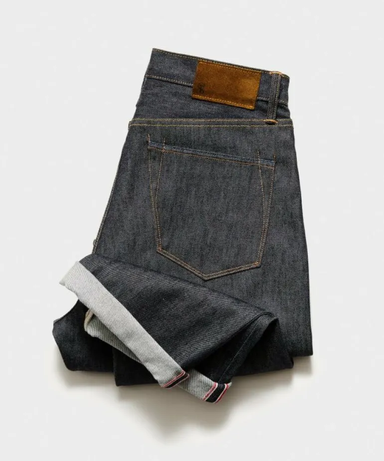 New Todd Snyder Made in USA Relaxed Selvedge Jean in Rigid Blue