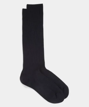 Outlet Todd Snyder Merino Dress Sock in Navy Blue