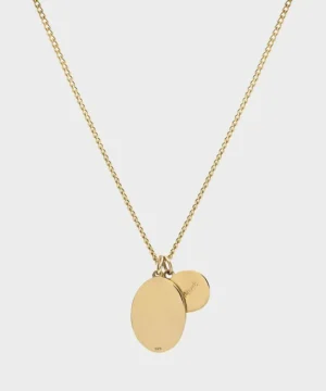 Cheap Miansai Mini Dove Pendant Necklace in Gold Black