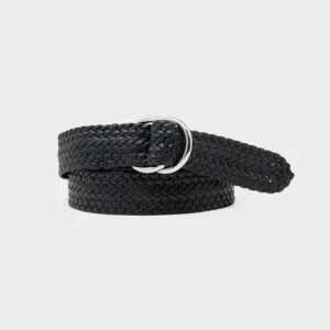 Fashion Todd Snyder O-Ring Braided Belt in Black