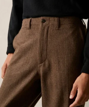 Cheap Todd Snyder Relaxed Donegal Trouser in Dark Brown