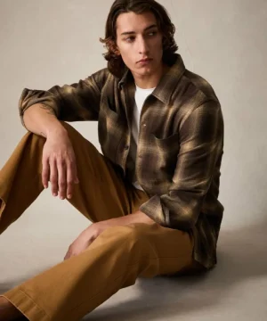 Sale Todd Snyder Relaxed Plaid Flannel Overshirt in Brown
