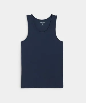 Shop Todd Snyder Ribbed Tank in Navy Blue