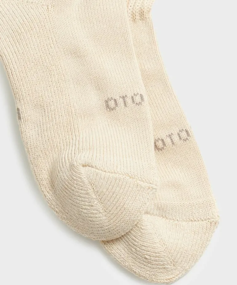 Cheap RoToTo Organic Daily 3 Pack Mini Crew Sock in Ecru Mix White