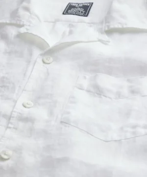 Hot Todd Snyder Sea Soft Irish Linen Camp Collar in White