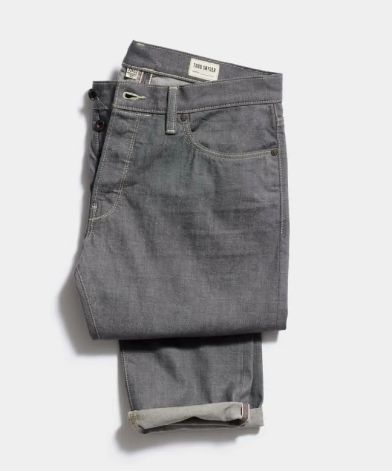 Fashion Todd Snyder Slim Lightweight Japanese Selvedge Jean in Light Charcoal Black