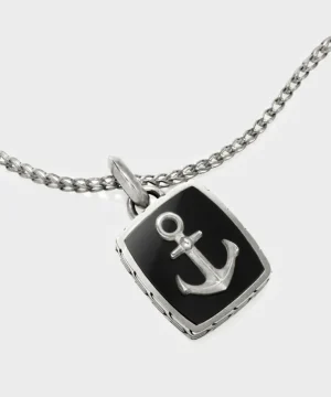 Outlet Todd Snyder x John Hardy Silver Anchor Dog Tag Pendant Multi