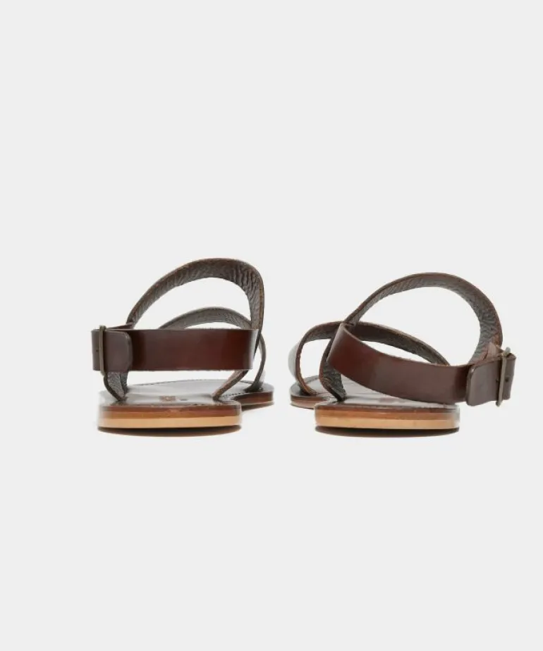 Best Sale Todd Snyder Tuscan Leather Double Strap Sandal in Brown