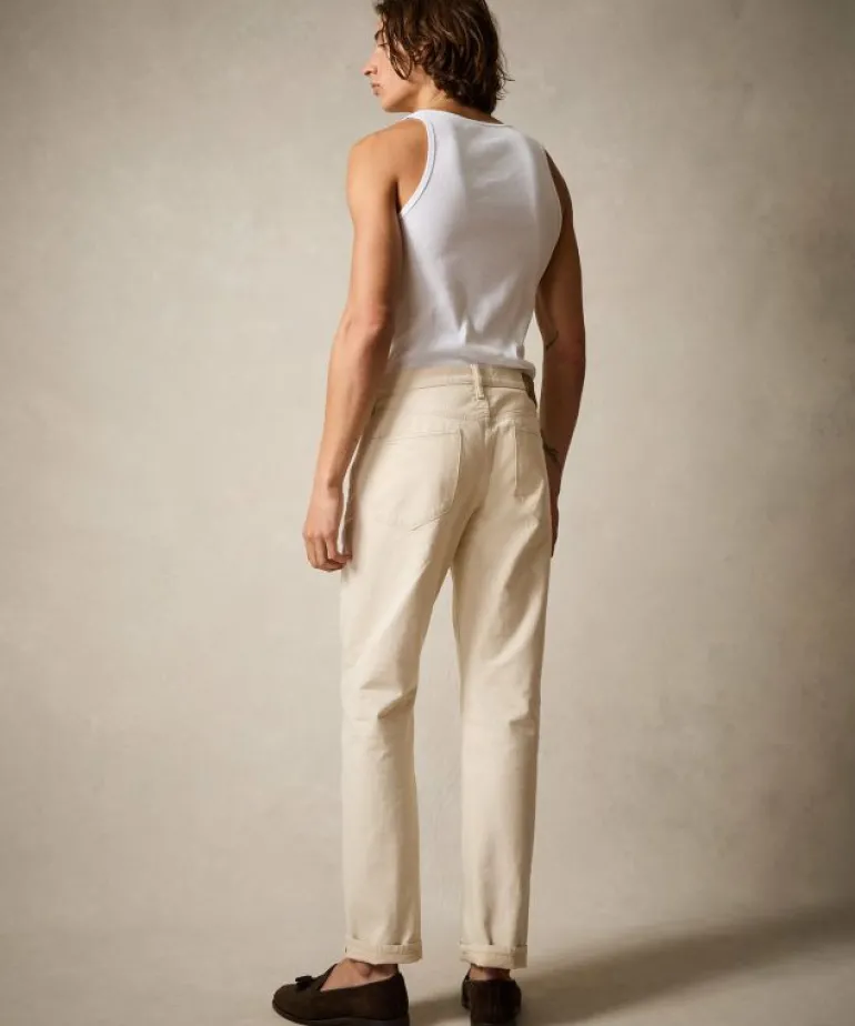 Discount Todd Snyder Vintage Straight Lightweight Japanese Selvedge Jean in Canvas White